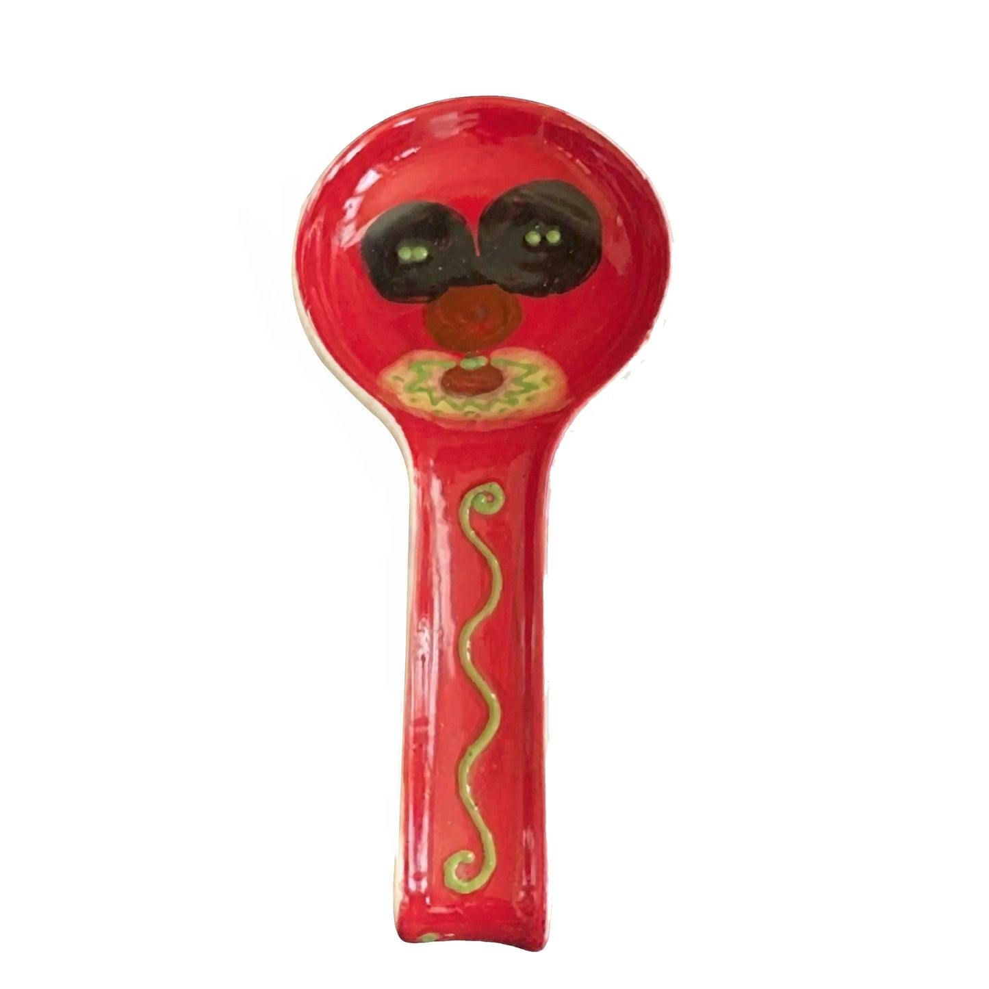 Ella Spoon Holder — Hand-Glazed & Signed