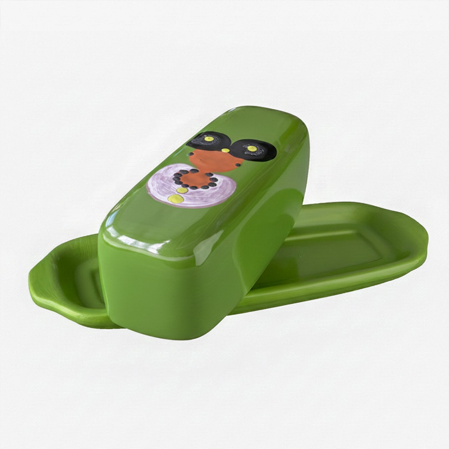 Ella Butter Dish — Hand-Glazed & Signed