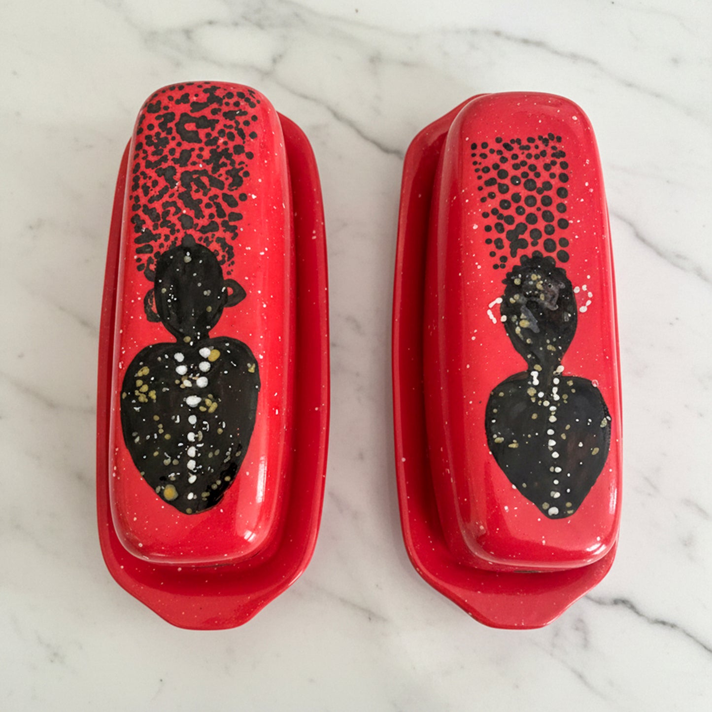 Ella Butter Dish — Hand-Glazed & Signed