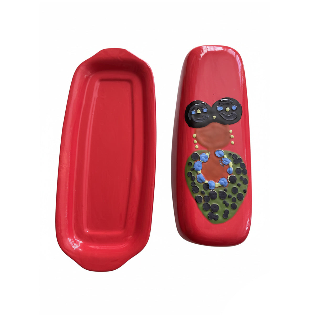 Ella Butter Dish — Hand-Glazed & Signed